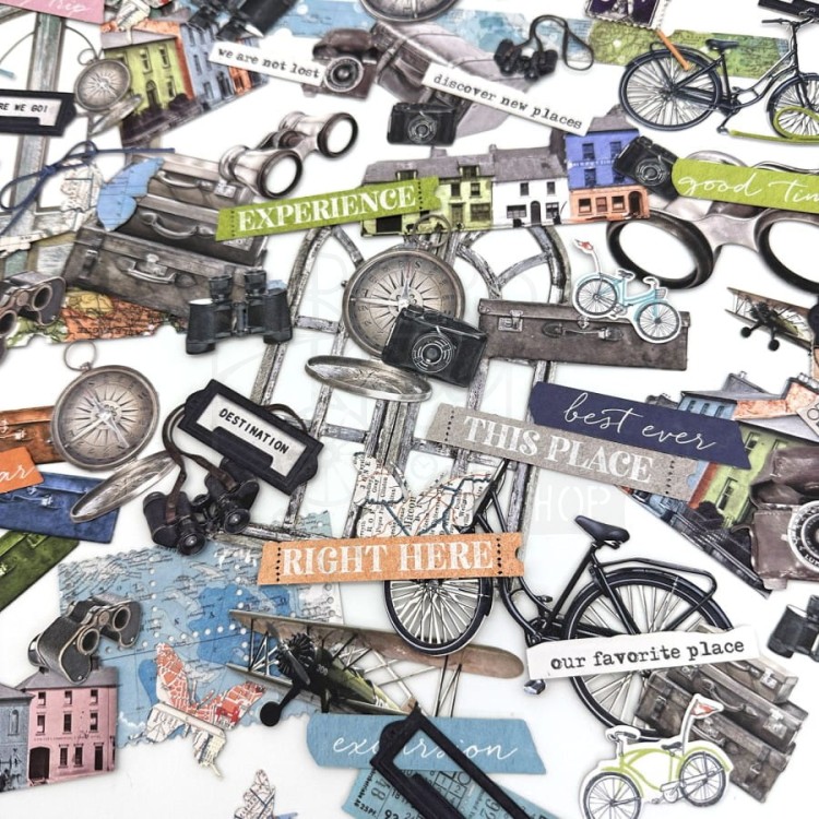 Zestaw Die cuts Vintage Artistry Everywhere 95 elementów VAE40711 49 and Market