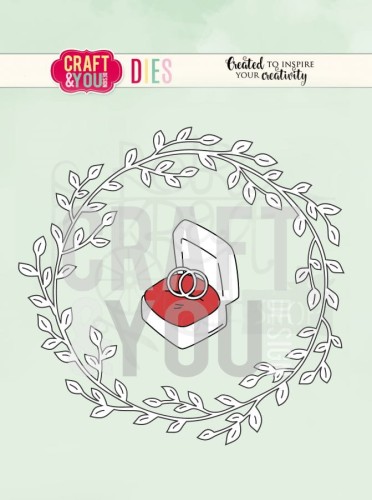 Wykrojnik Wedding Wreath Wianek i obrączki CW081 Craft&amp;You Design