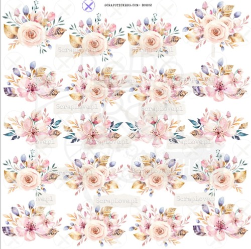 Naklejki do scrapbookingu i art journalingu Boho 2 ScrapLove