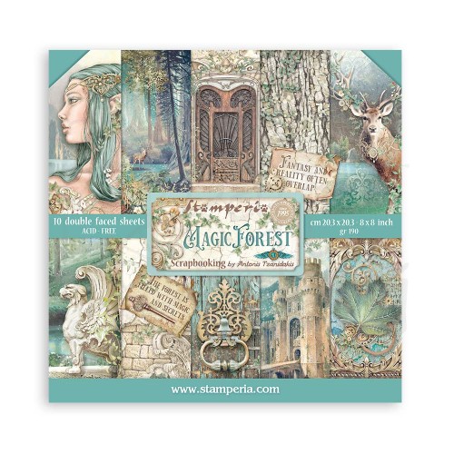 Zestaw papierów 20x20 Magic Forest SBBS78 Stamperia