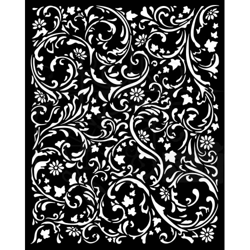 Szablon maska 20x25cm Magic Forest Swirls Patern KSTD131 Stamperia
