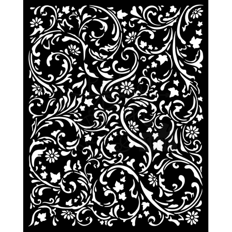 Szablon maska 20x25cm Magic Forest Swirls Patern KSTD131 Stamperia
