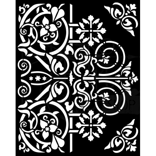 Szablon maska 20x25cm Magic Forest Door Ornaments KSTD130 Stamperia