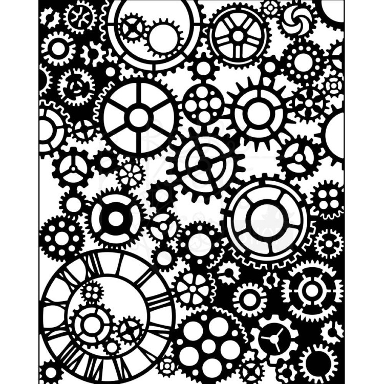 Szablon maska 20x25cm Magic Forest Mechanisms KSTD128 Stamperia