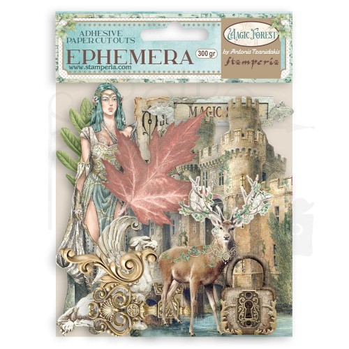 Ozdoby papierowe samoprzylepne Ephemera Magic Forest DFLCT14 Stamperia