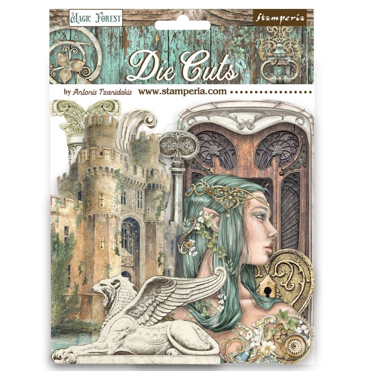 Ozdoby kształty tekturowe Die Cuts Magic Forest DFLDC73 Stamperia