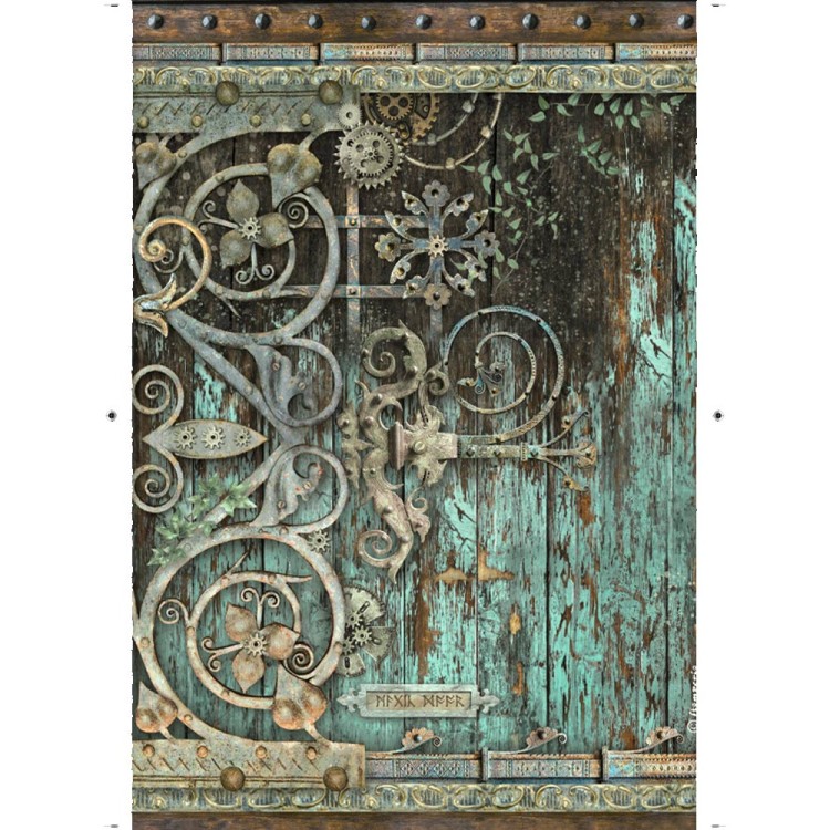 Papier ryżowy A4 Magic Forest Metal Decorations DFSA4749 Stamperia