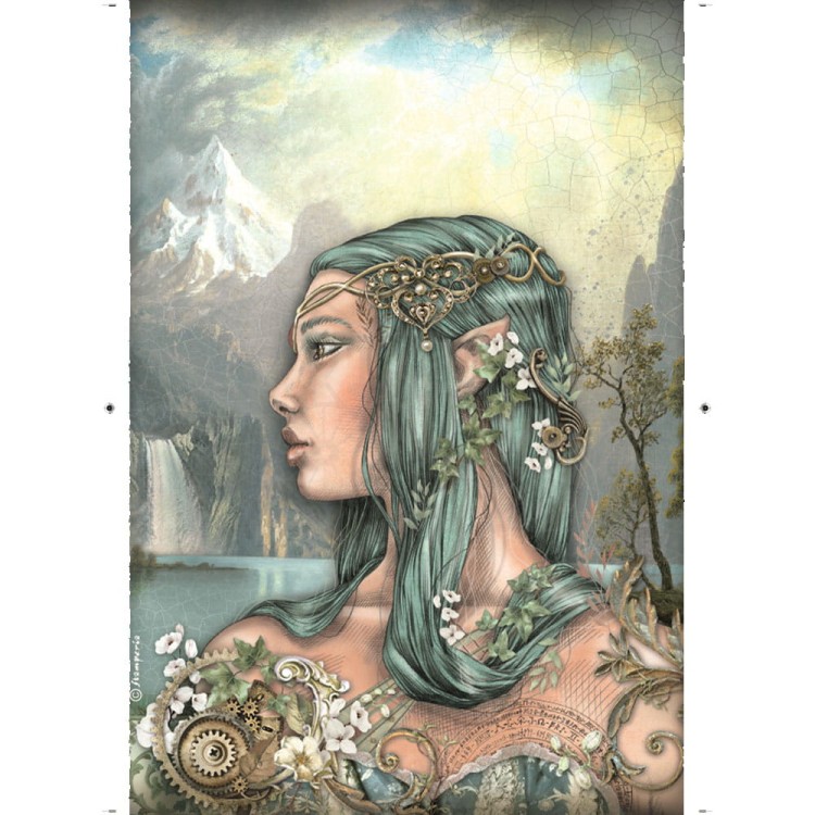Papier ryżowy A4 Magic Forest Amazonka DFSA4748 Stamperia