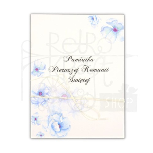 Album harmonijka 140x190mm Pamiątka I Komunii Św. - niebieska Eco Scrapbooking