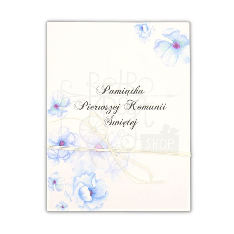 Album harmonijka 140x190mm Pamiątka I Komunii Św. - niebieska Eco Scrapbooking