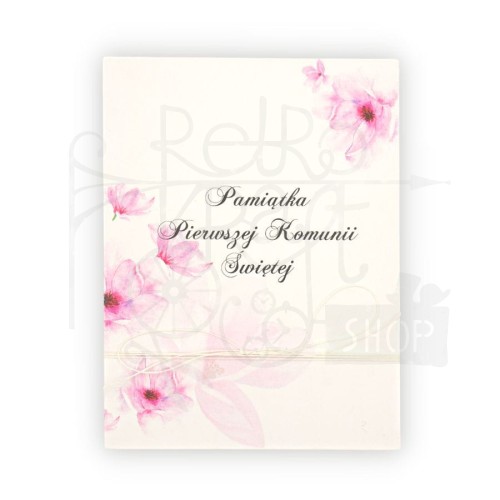 Album harmonijka 140x190mm Pamiątka I Komunii Św. - różowa Eco Scrapbooking