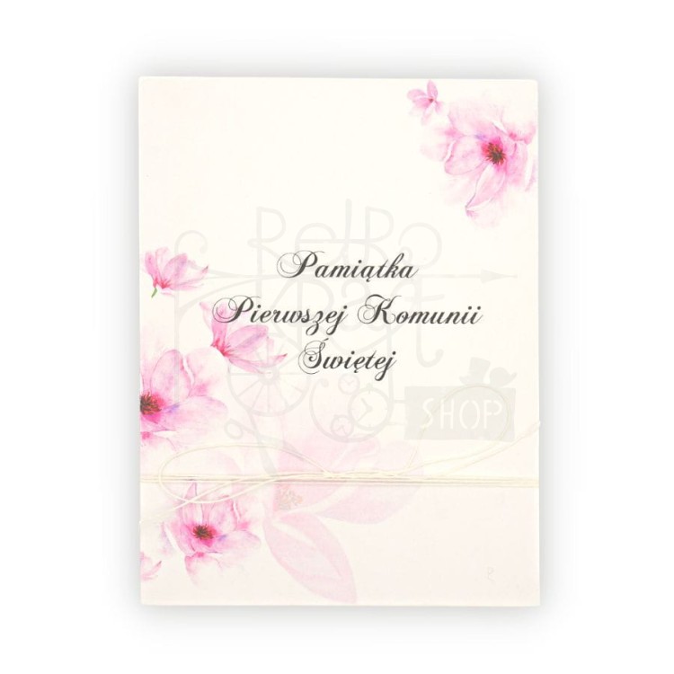 Album harmonijka 140x190mm Pamiątka I Komunii Św. - różowa Eco Scrapbooking