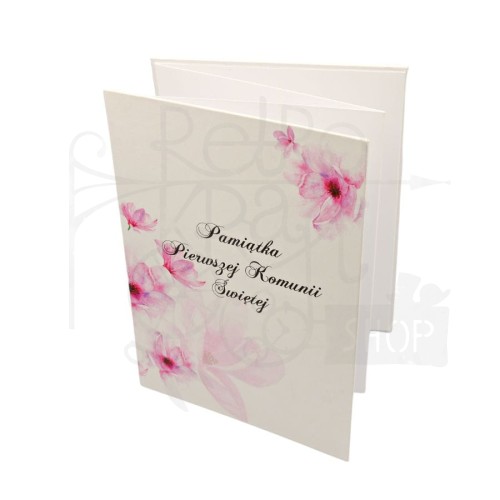 Album harmonijka 140x190mm Pamiątka I Komunii Św. - różowa Eco Scrapbooking
