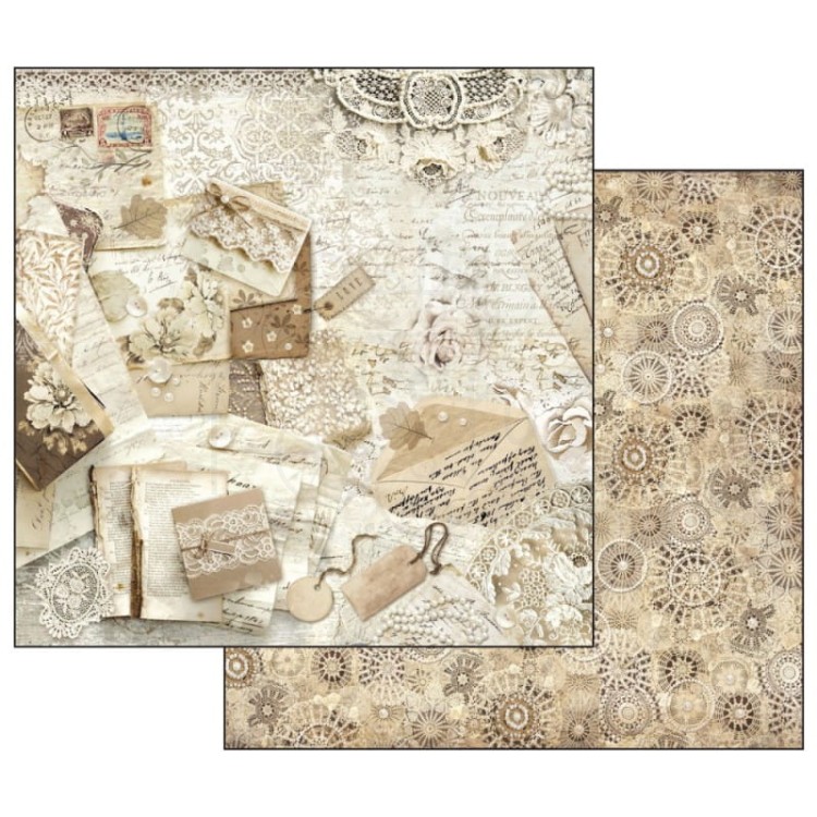 Zestaw papierów 30x30 Old Lace Stara Koronka SBBL32 Stamperia