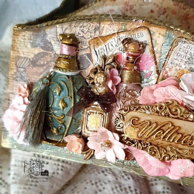 Foremka A4 Rose Parfum Fragrance Butelki z perfumami K3PTA4552 Stamperia