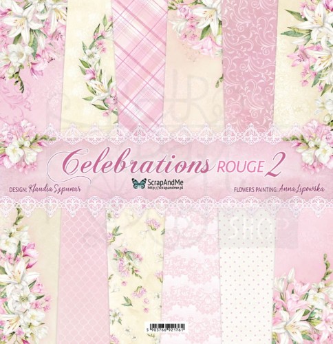 Zestaw papierów 30x30 Celebrations Blue 2 CR2-14 ScrapAndMe