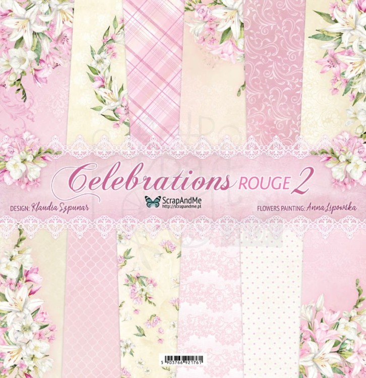 Zestaw papierów 30x30 Celebrations Blue 2 CR2-14 ScrapAndMe