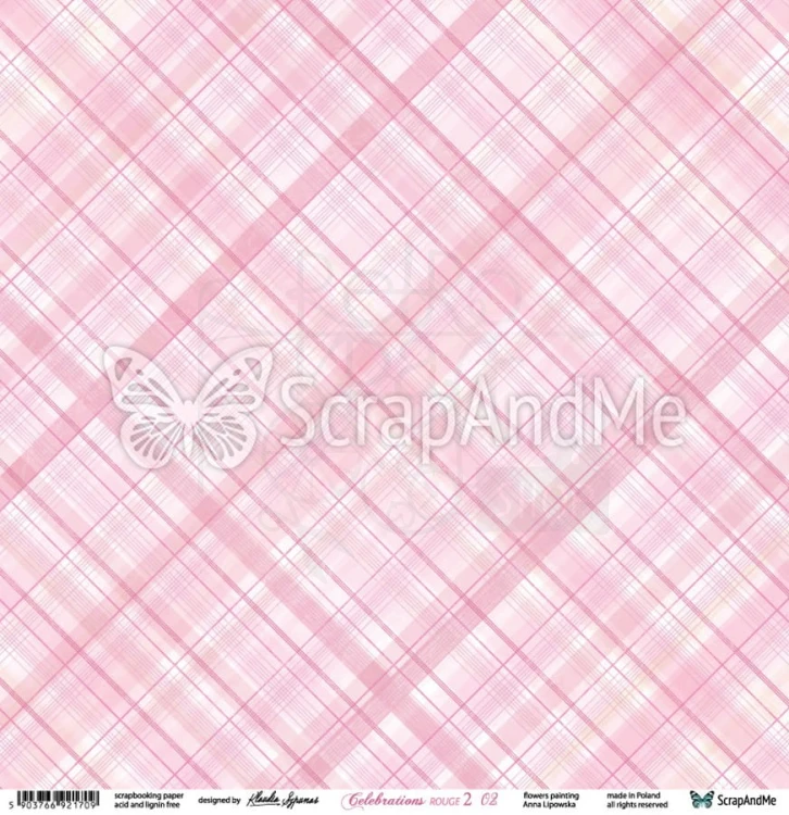 Papier 30x30 Celebrations Rouge 2 01/02 CR2-01/02 ScrapAndMe