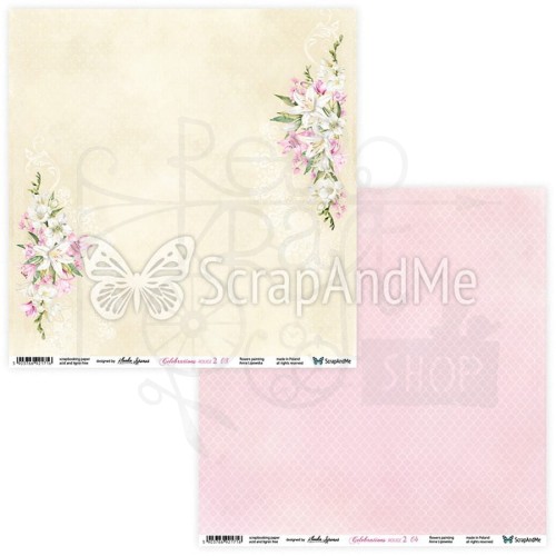 Papier 30x30 Celebrations Rouge 2 03/04 CR2-03/04 ScrapAndMe