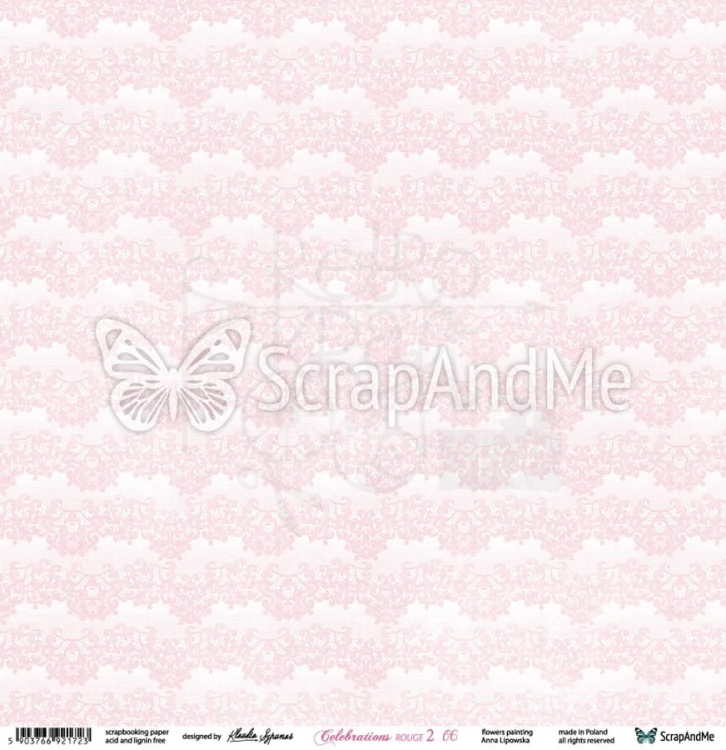 Papier 30x30 Celebrations Rouge 2 05/06 CR2-05/06 ScrapAndMe