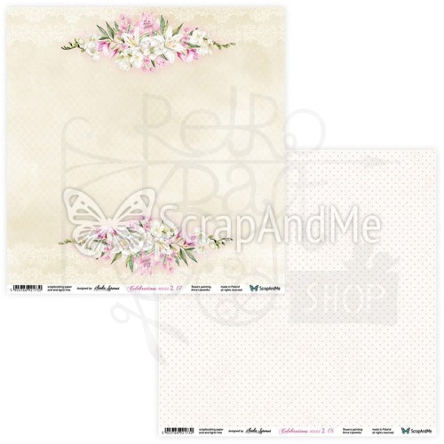 Papier 30x30 Celebrations Rouge 2 07/08 CR2-07/08 ScrapAndMe