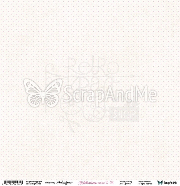 Papier 30x30 Celebrations Rouge 2 07/08 CR2-07/08 ScrapAndMe