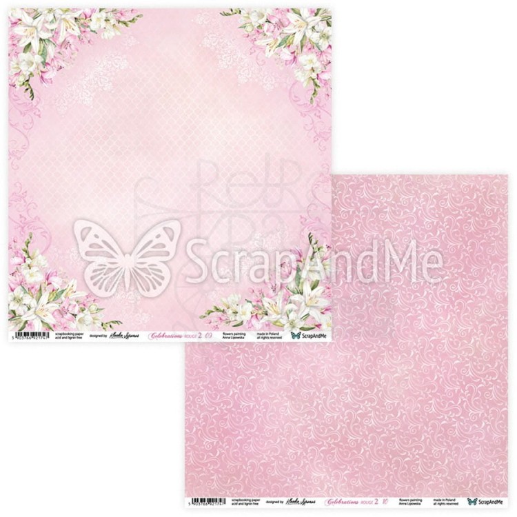 Papier 30x30 Celebrations Rouge 2 09/10 CR2-09/10 ScrapAndMe