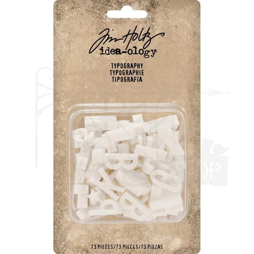 Typography Plastic Alphabet Tim Holtz Idea-ology
