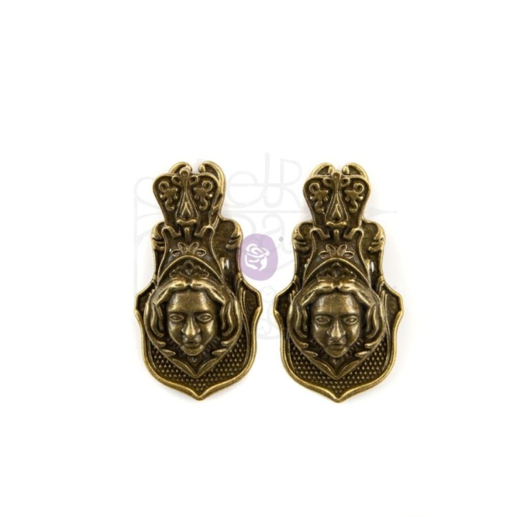 Ozdoby metalowe klipsy Victorian Face Clips 964917 Prima
