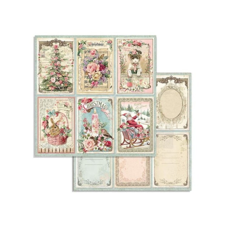 Zestaw papierów 20x20 Pink Christmas SBBS16 Stamperia