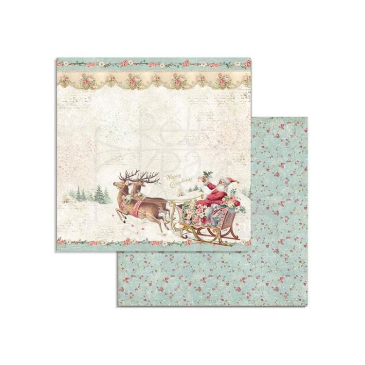 Zestaw papierów 20x20 Pink Christmas SBBS16 Stamperia