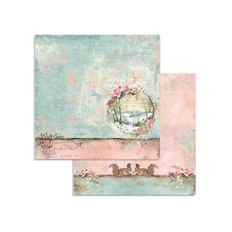 Zestaw papierów 20x20 Pink Christmas SBBS16 Stamperia