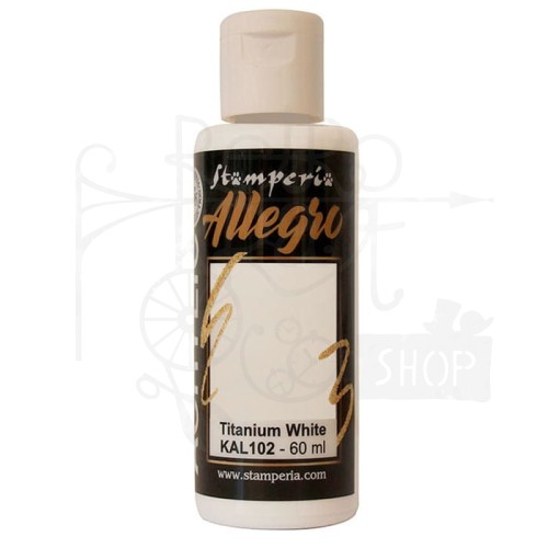 Farba akrylowa Allegro Titanium White 60ml KAL102 Stamperia