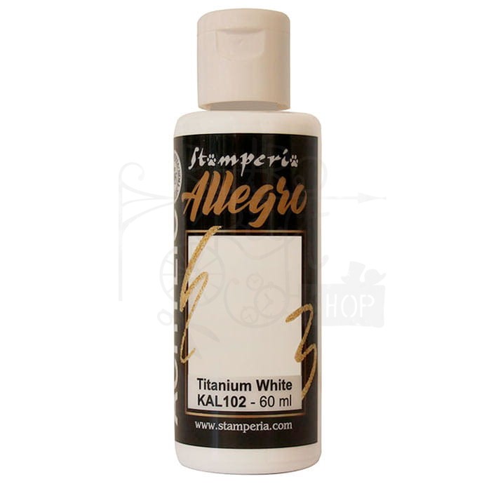 Farba akrylowa Allegro Titanium White 60ml KAL102 Stamperia