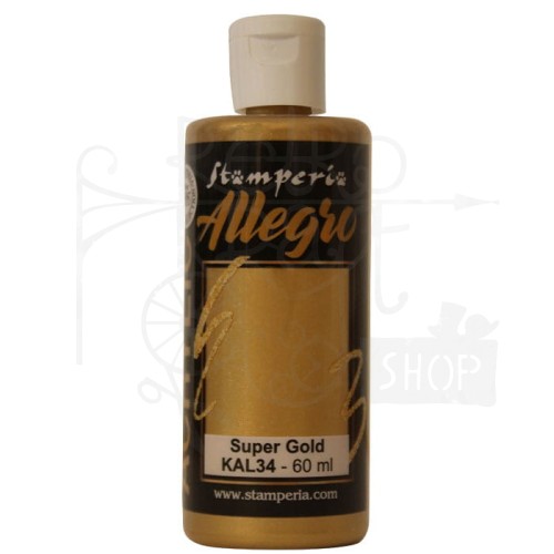 Farba akrylowa Allegro Super Gold Metalic 60ml KAL34 Stamperia
