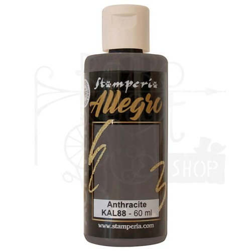 Farba akrylowa Allegro Anthracite 60ml KAL88 Stamperia