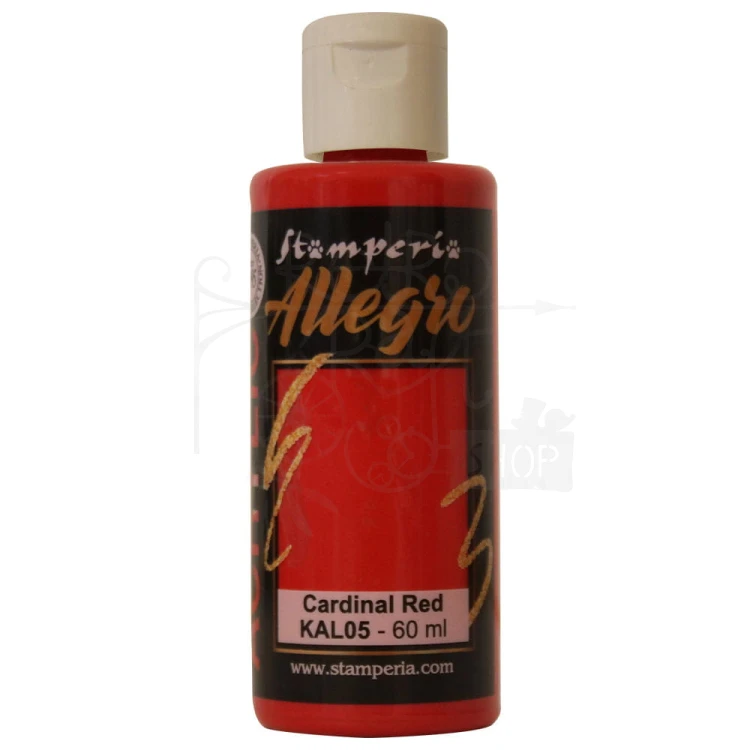 Farba akrylowa Allegro Cardinal Red 60ml KAL05 Stamperia