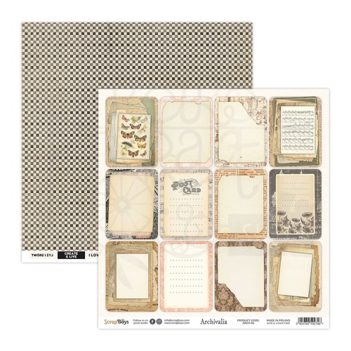 Papier 30x30 Archivalia 06 ARCH-06 ScrapBoys