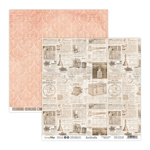 Papier 30x30 Archivalia 02 ARCH-02 ScrapBoys