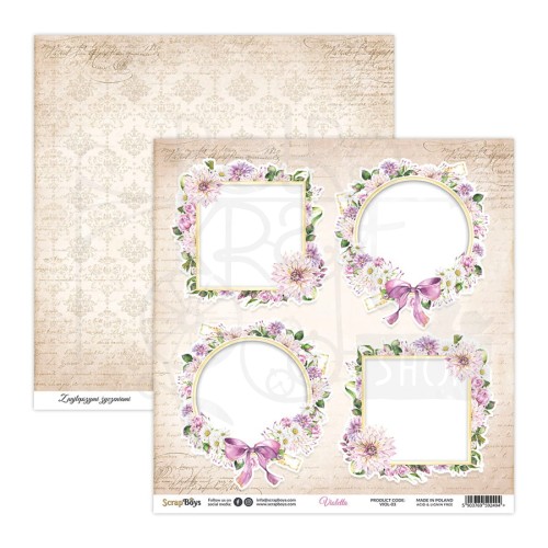 Papier 30x30 Violetta 03 VIOL-03 ScrapBoys