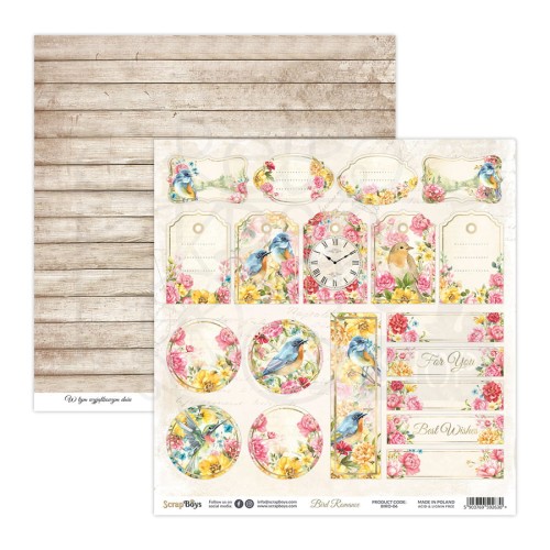Papier 30x30 Bird Romance 06 BIRO-06 ScrapBoys