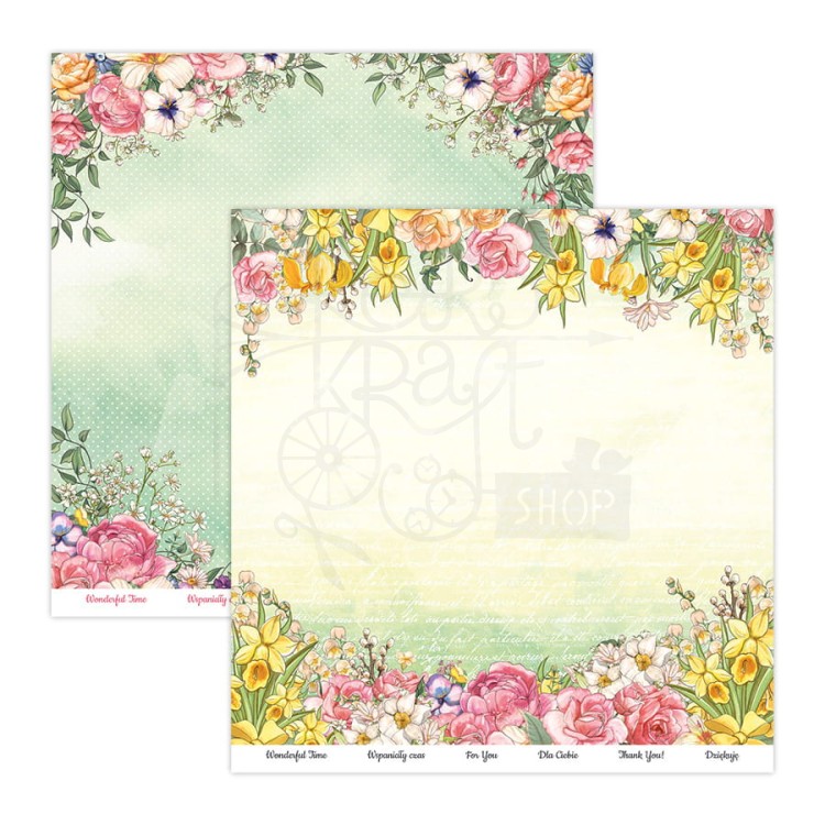 Zestaw papierów 30x30 Spring Flowers SPRI-08 ScrapBoys