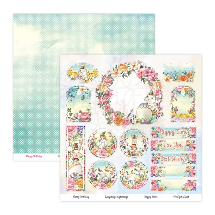 Zestaw papierów 30x30 Spring Flowers SPRI-08 ScrapBoys