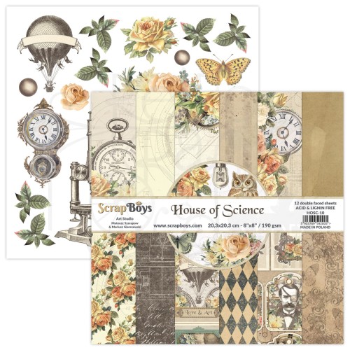 Zestaw papierów 20x20 House of Science HOSC-10 ScrapBoys