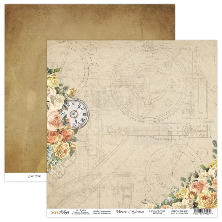 Zestaw papierów 20x20 House of Science HOSC-10 ScrapBoys