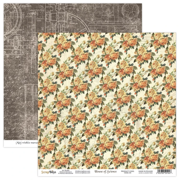 Zestaw papierów 20x20 House of Science HOSC-10 ScrapBoys