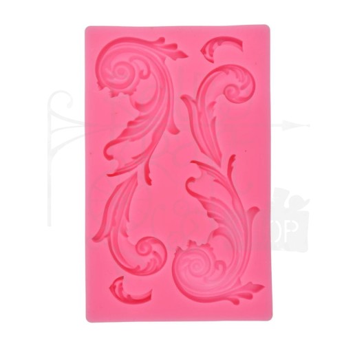 Foremka silikonowa 12x19cm zawijasy dekory ornamenty duże