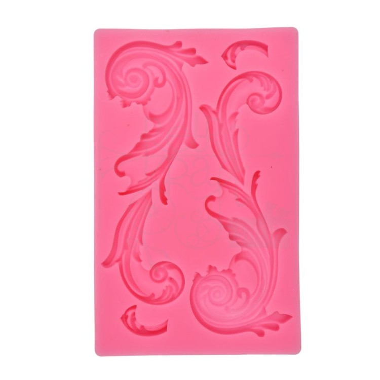 Foremka silikonowa 12x19cm zawijasy dekory ornamenty duże