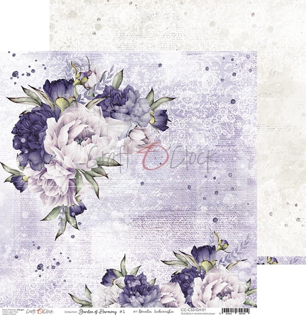 Zestaw papierów 30x30 Garden of Harmony CC-C53-GH-00 Craft O'Clock