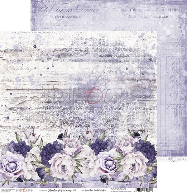 Zestaw papierów 30x30 Garden of Harmony CC-C53-GH-00 Craft O'Clock